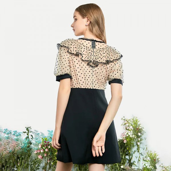 INS女装复古波点 炎炎夏日的最后一抹优雅