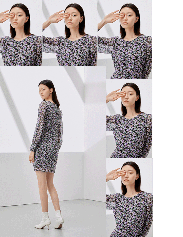 三彩新品来了 难以拒绝的绝美碎花裙