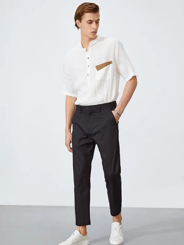 160-180男生怎么穿更显高 矮个子穿什么裤子显高