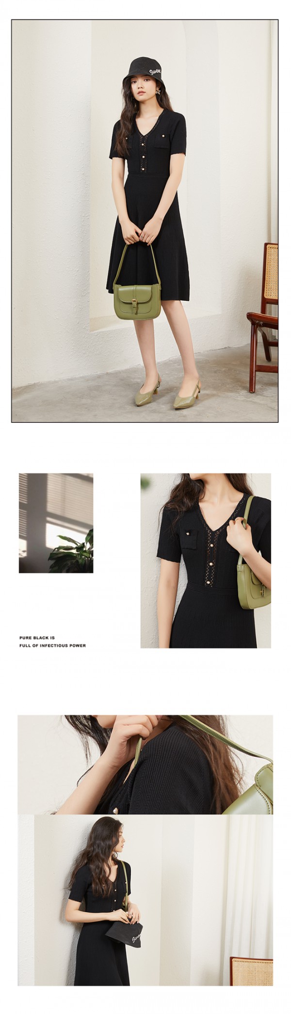 秋意飒爽有“TA“就够了 LESIES优雅连衣裙