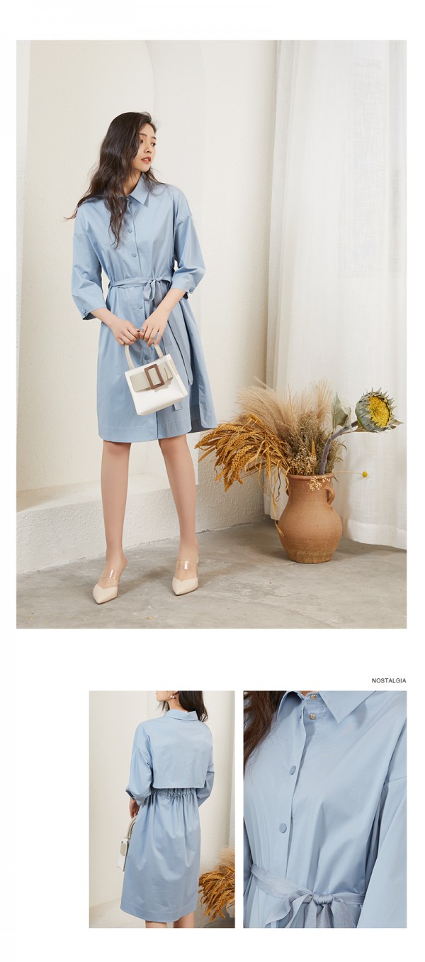 秋意飒爽有“TA“就够了 LESIES优雅连衣裙