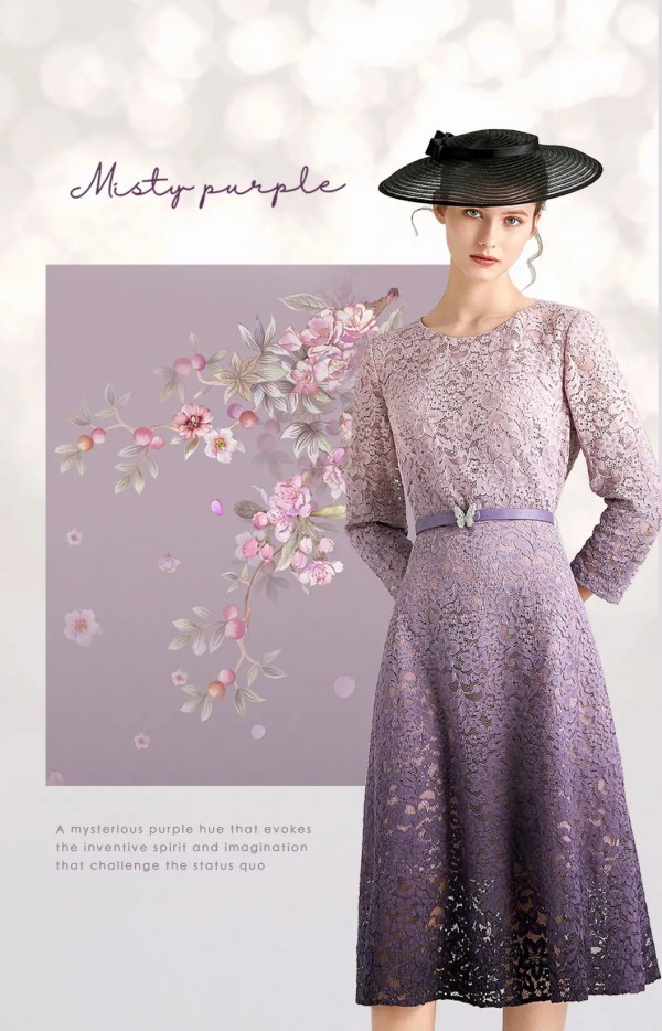 欧柏兰奴女装逐秋感思 探寻生活浪漫的样紫