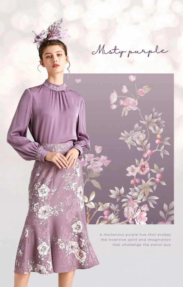 欧柏兰奴女装逐秋感思 探寻生活浪漫的样紫