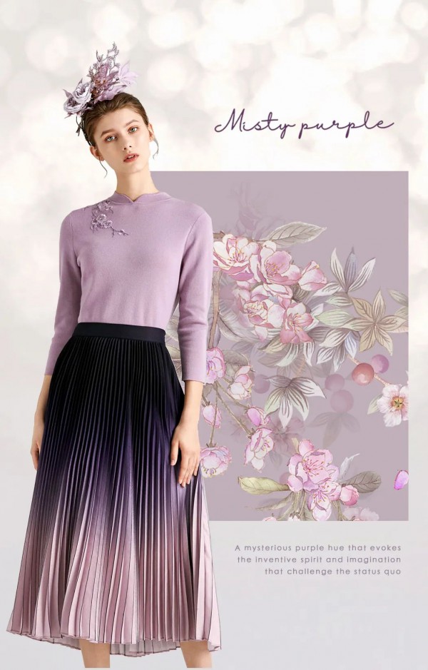 欧柏兰奴女装逐秋感思 探寻生活浪漫的样紫