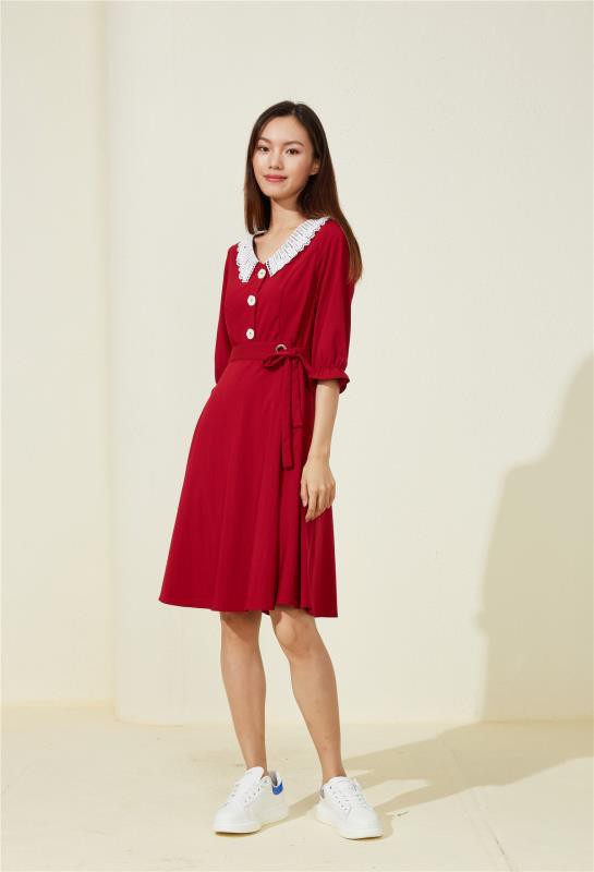 初秋连衣裙穿搭 曈行女装为你种草