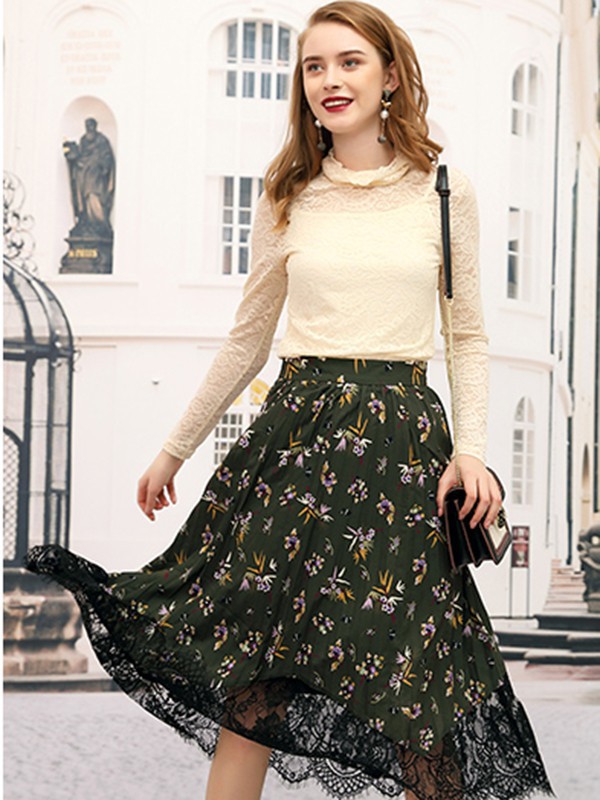 浪漫优雅的印花长裙你值得拥有!