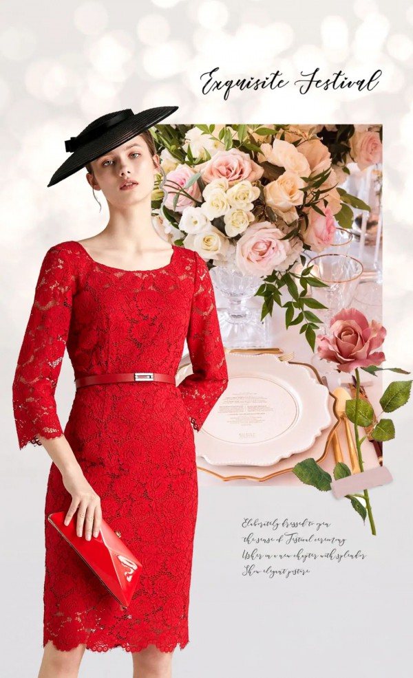 走亲访友参加聚会party 穿红色礼服怎么样好看吗