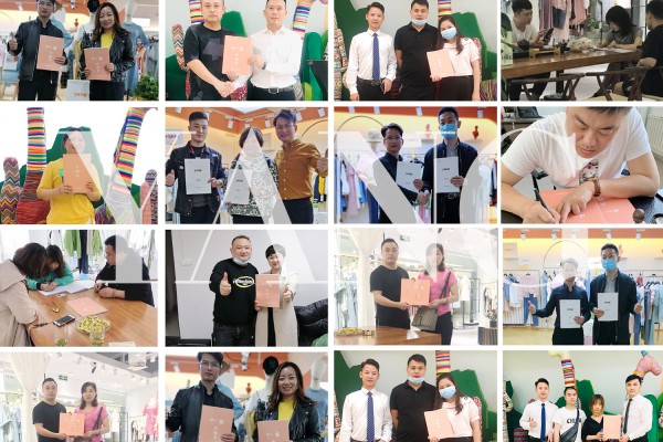 华南女装巨头样儿服饰,金九银十迎来全国多地客户到访考察