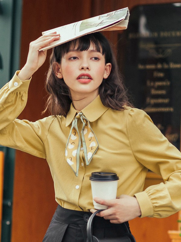 秋季衬衣的时髦穿搭 茵曼女装教你怎么穿