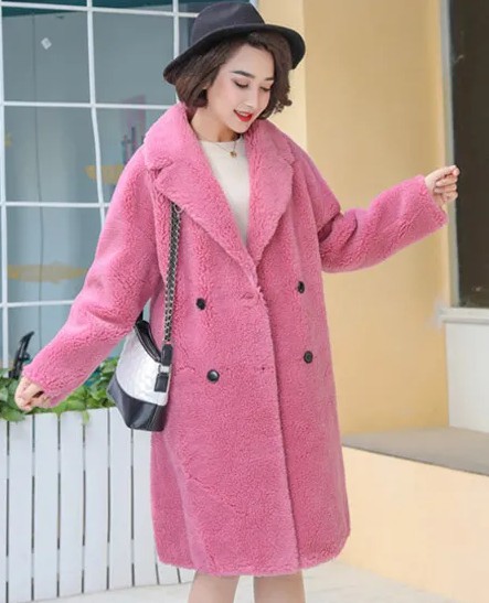 羊羔毛外套系列 像极了冬季恋歌 时尚不失气质