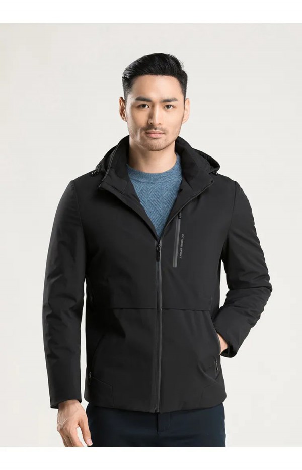 浪登男士连帽羽绒服 温暖伴你一整年