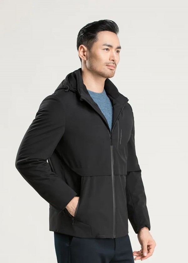 浪登男士连帽羽绒服 温暖伴你一整年