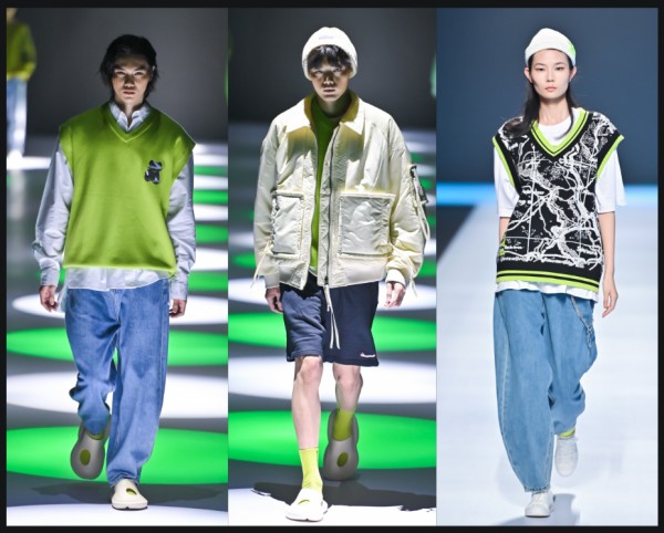 2021广东时装周秋季CAISEDI凯施迪以“释放”,“憧憬”为主题带来两组不同风格的服饰