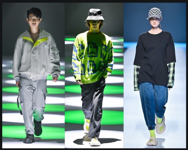 2021广东时装周秋季CAISEDI凯施迪以“释放”,“憧憬”为主题带来两组不同风格的服饰