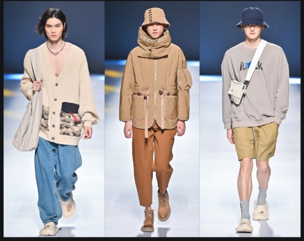 2021广东时装周秋季CAISEDI凯施迪以“释放”,“憧憬”为主题带来两组不同风格的服饰