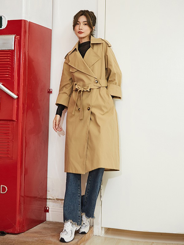 卡其色风衣怎么系腰带好看?风衣实用系腰带法!