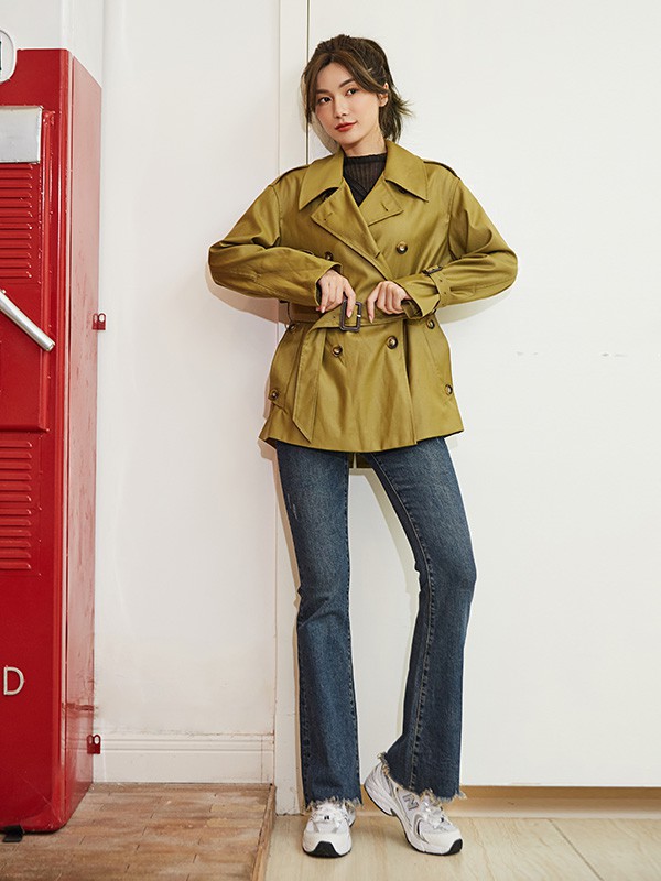 卡其色风衣怎么系腰带好看?风衣实用系腰带法!