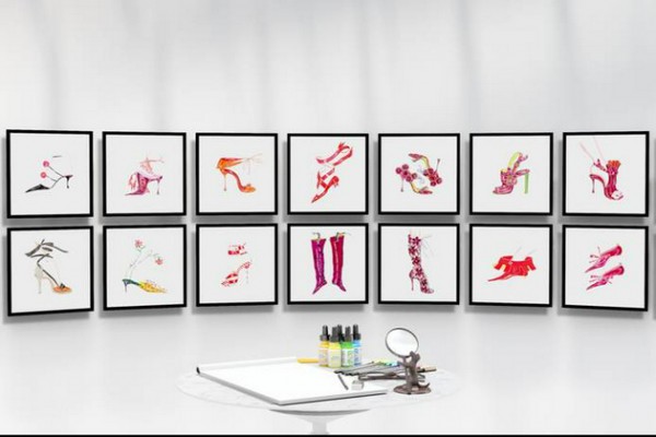 奢侈鞋履和配饰品牌 Manolo Blahnik为庆祝成立50周年,举办虚拟展览