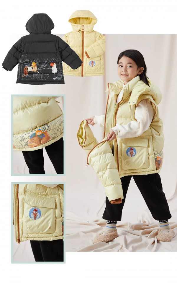拒绝沉闷的冬季,可爱又时尚的童装羽绒服,把可爱穿在身上!