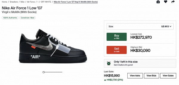 设计师Virgil Abloh离世,Off-White联名球鞋二手价格飙升至27万