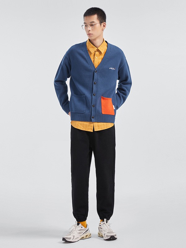 条纹衬衫搭配北新毛衣,清爽又大方!男生穿皮衣要怎么选