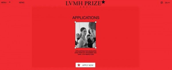 LVMH 集团主办的 LVMH Prize 青年设计师大奖赛正式开启报名通道