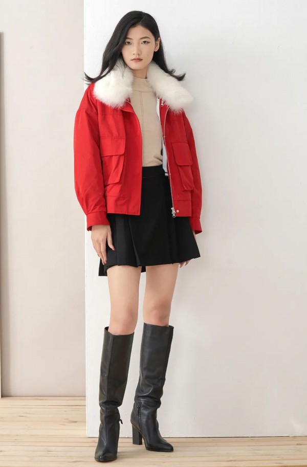 Distinkidny迪凯女装 用中国红勾勒冬日节日的欢歌