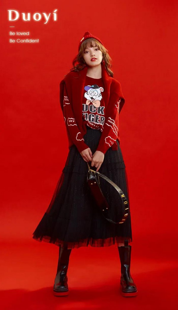 DUOYI新年系列|充满高级感的正红配色  圣诞元旦氛围感拉满