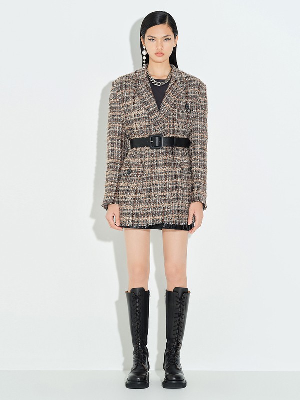 格子大衣要选择哪种长度比较好搭怎么选择适合自己的格纹