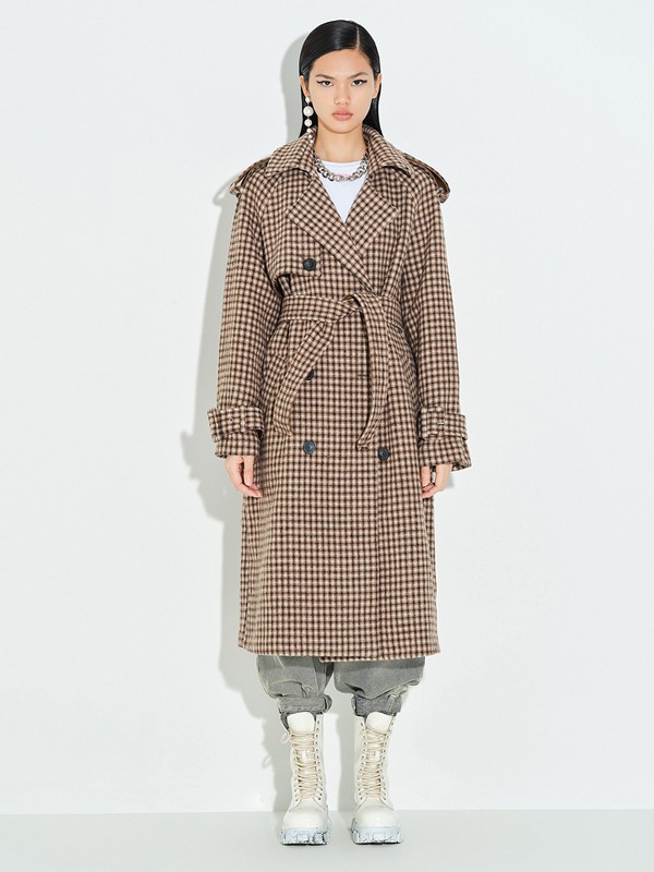 格子大衣要选择哪种长度比较好搭怎么选择适合自己的格纹