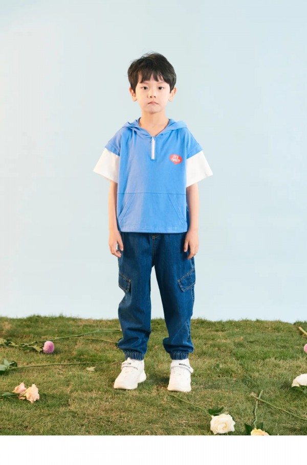 ULLU童装车厘子红&天空蓝 “pong~“红蓝CP出道