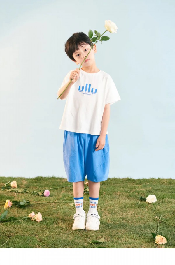 ULLU童装车厘子红&天空蓝 “pong~“红蓝CP出道
