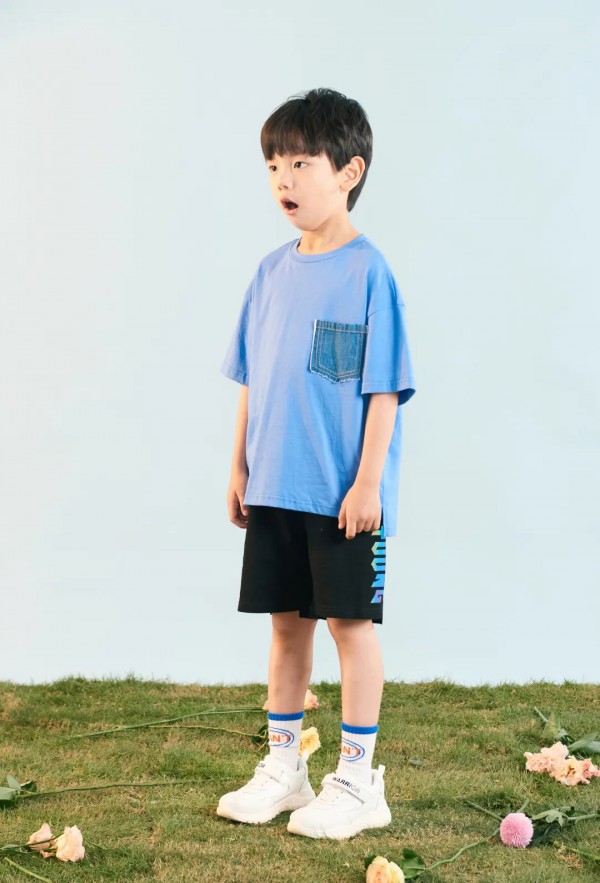 ULLU童装车厘子红&天空蓝 “pong~“红蓝CP出道