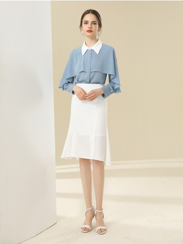 清爽干练的职场女性穿搭选“爱依莲”更优雅