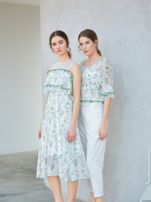 夏天适合绿色裙子吗?金蝶茜妮绿色连衣裙你更pick哪款?