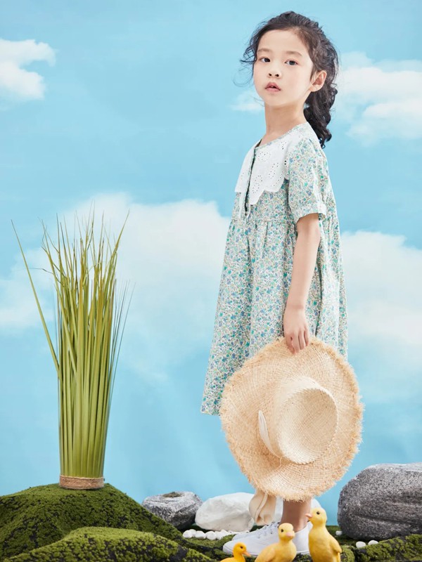 舒适简约的棉麻单品更适合孩子夏天穿