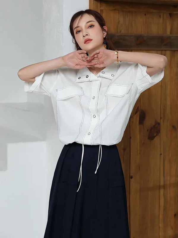 半身裙怎么挑选 什么款式的衬衫搭配半身裙好看