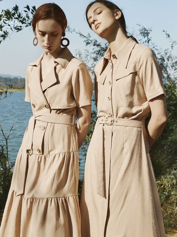 该如何选择经典耐看的款式 黑色长裙&卡其色连衣裙