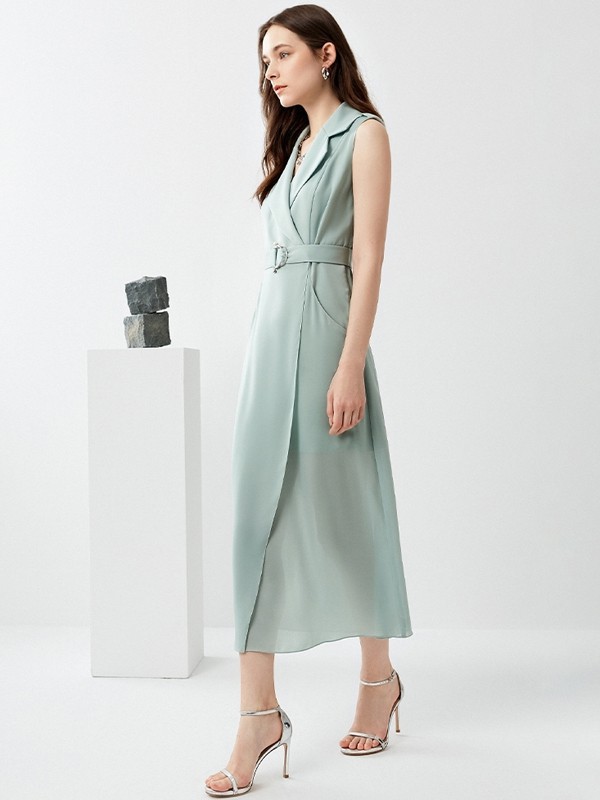 浅色背心裙怎么挑选 绿色&蓝色裙子怎么搭配