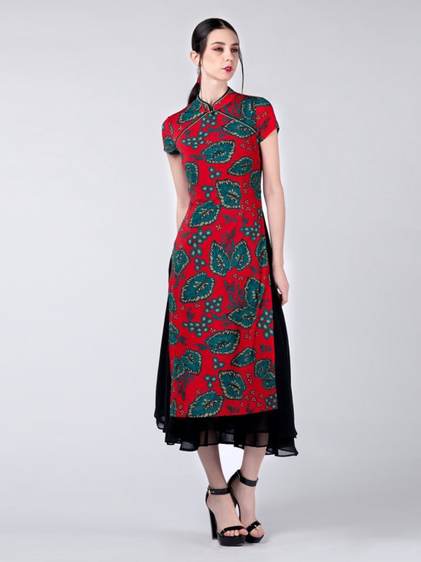 中老年印花连衣裙怎么挑选更减龄