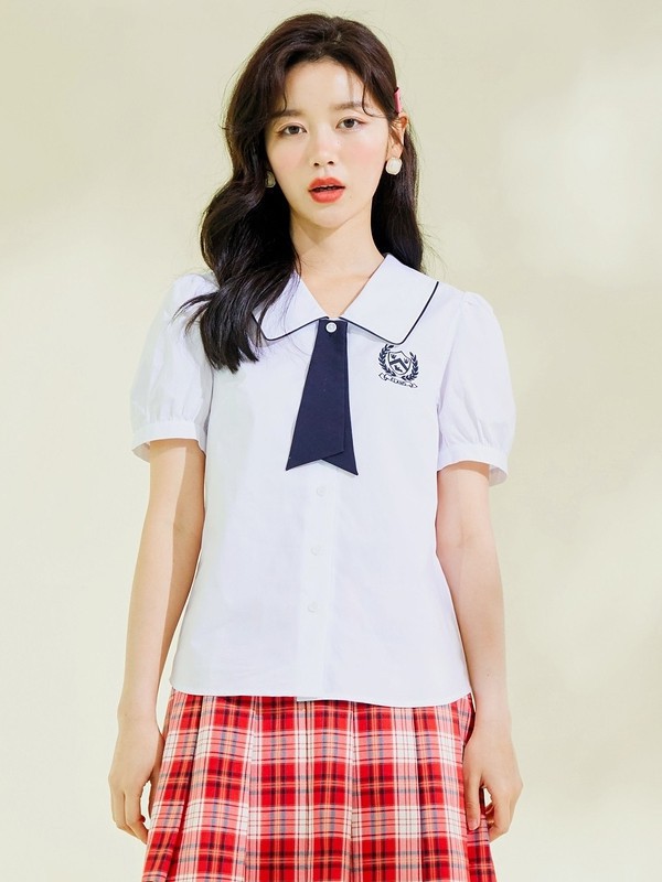 格子百褶裙怎么搭配才好看 红色&蓝色哪款更好看