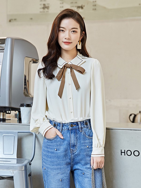 白色法式衬衫怎么挑选 适合搭配牛仔吗