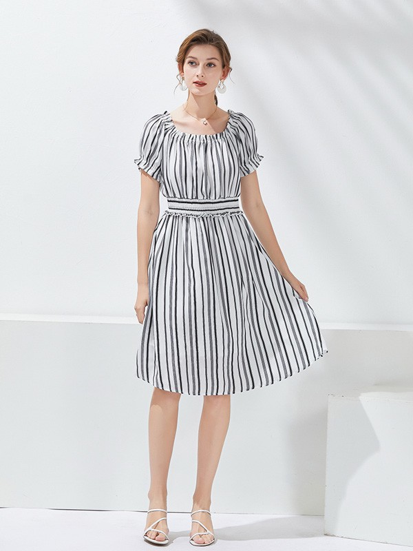 条纹连衣裙怎么搭配 什么款式更经典