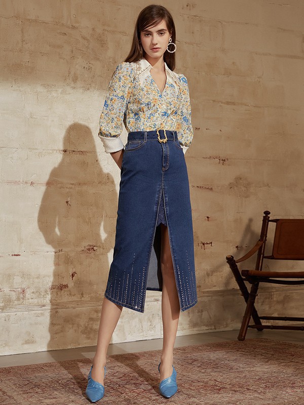 牛仔半身裙怎么穿更好看 什么款式更流行