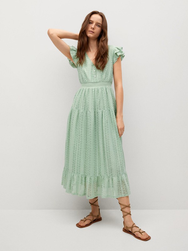 绿色连衣裙什么款式好看 小个子适合穿多长的呢