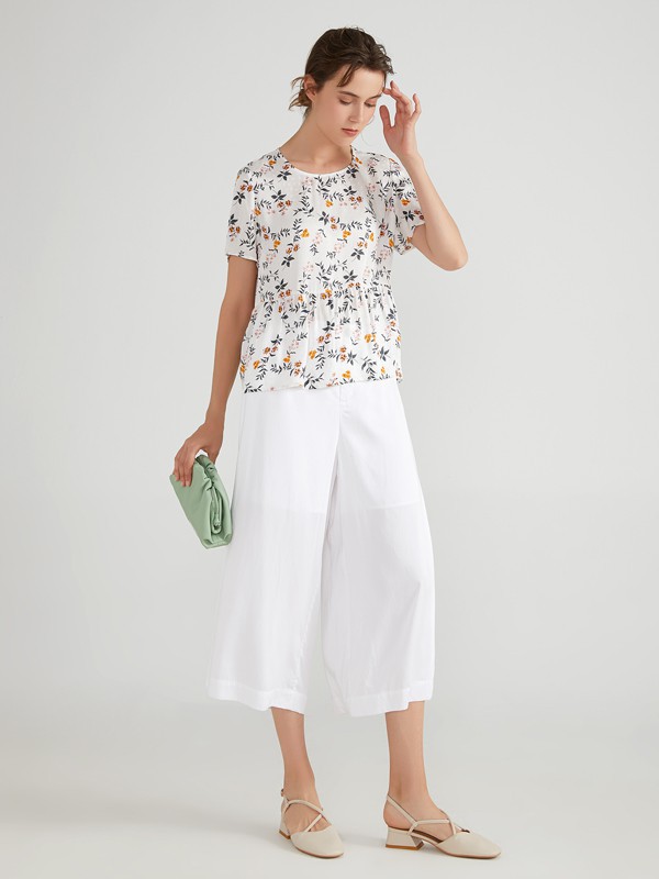 棉麻上衣搭配什么裤子?棉麻七分裤怎么样?