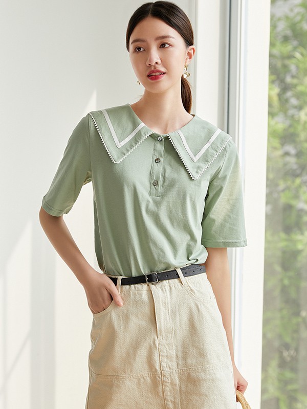 上衣怎么挑选 适合半身裙还是裤子怎么搭配更好看