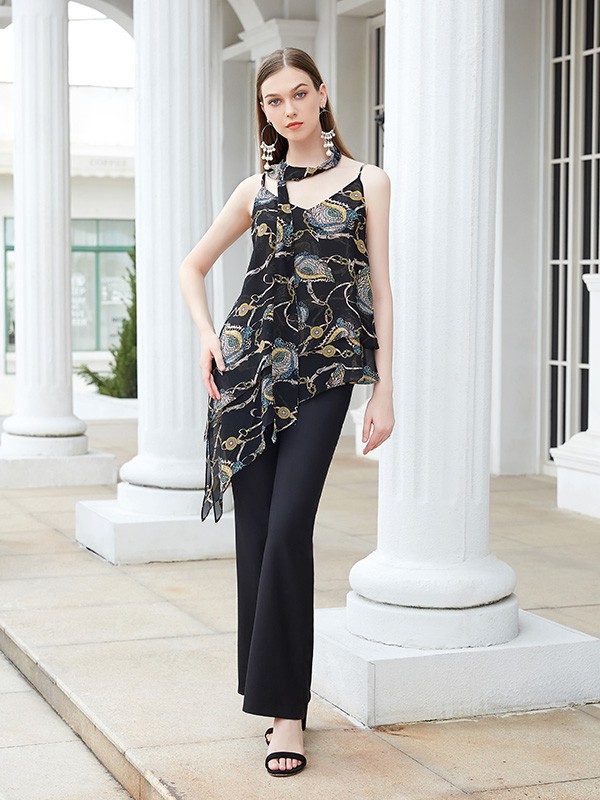 初秋适合穿什么样的印花上衣 什么样的上衣搭配半身裙好看