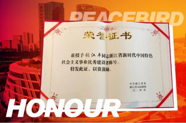 太平鸟集团董事长出席浙江省民营经济发展大会并接受表彰