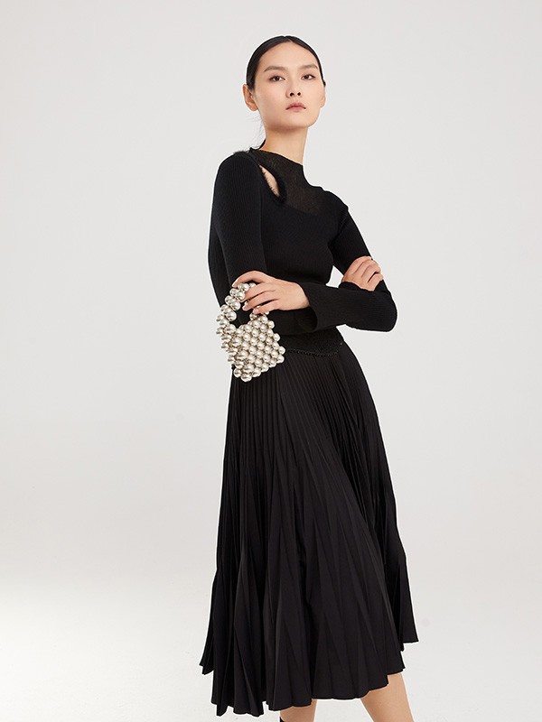 秋冬的高级感,一条连衣裙就够了!